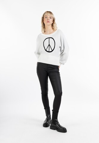 Pull-over 'Nolie' myMo ROCKS en blanc