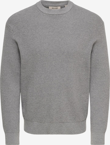 Only & Sons Свитер 'ONSMarius' в Серый: спереди