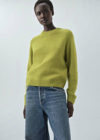 MANGO Pullover 'Scorpius' in Grün: Vorderseite