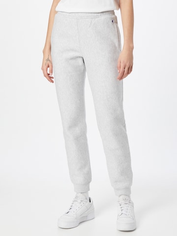 Champion Reverse Weave Tapered Trousers in Grey: front
