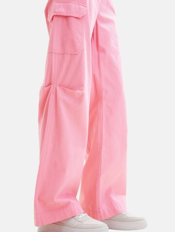 Loosefit Pantalon cargo TOM TAILOR DENIM en rose