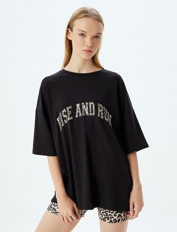 Koton Shirt in Zwart: voorkant