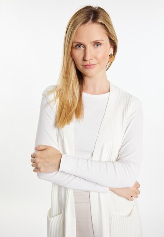 Gilet in maglia 'Teylon' di usha WHITE LABEL in bianco