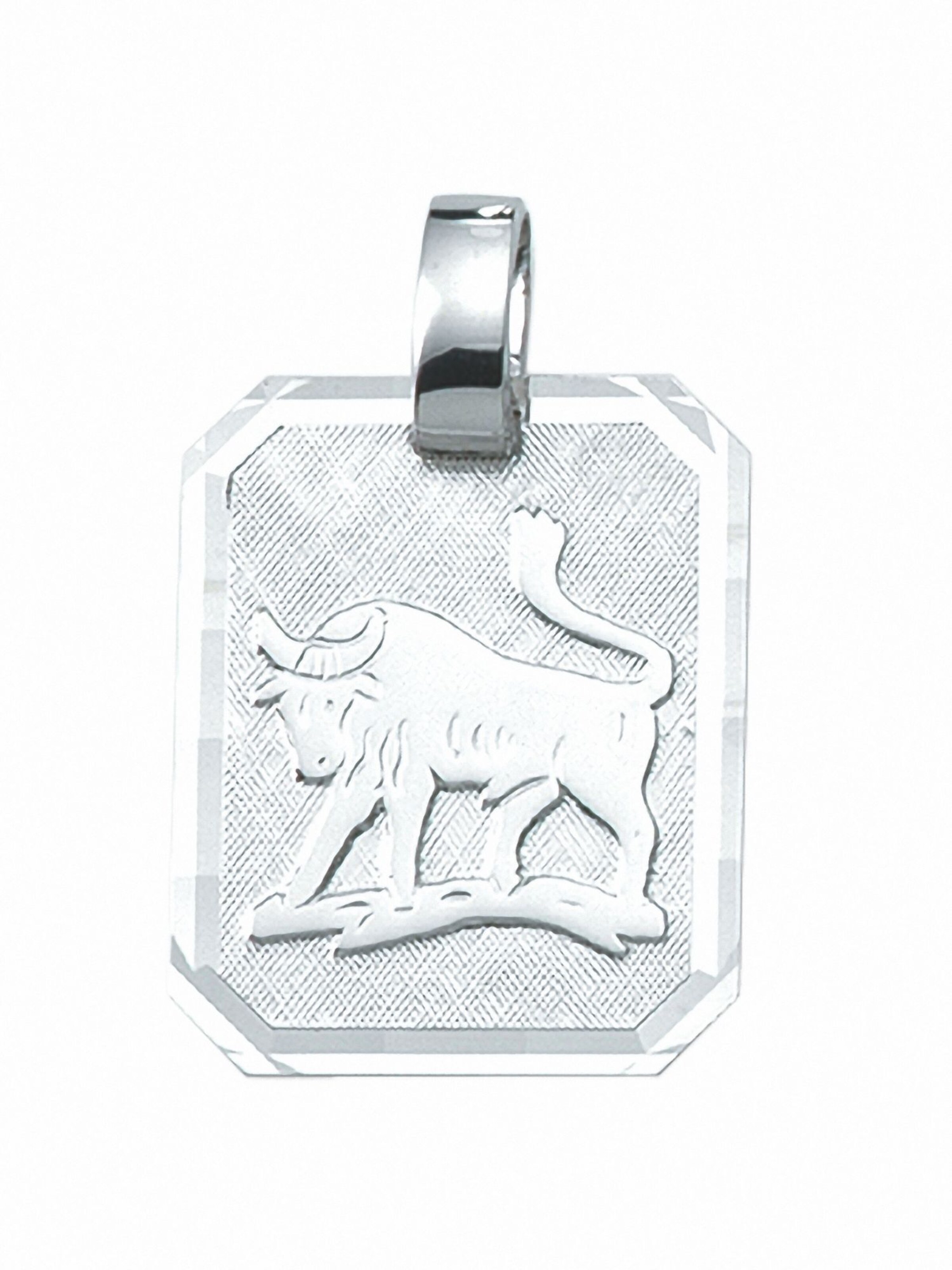 Adelia´s Pendant 'Stier' in Silver: front