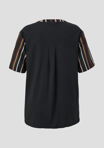 TRIANGLE Blouse in Zwart