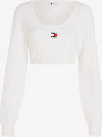 Tommy Jeans Sweater in White: front