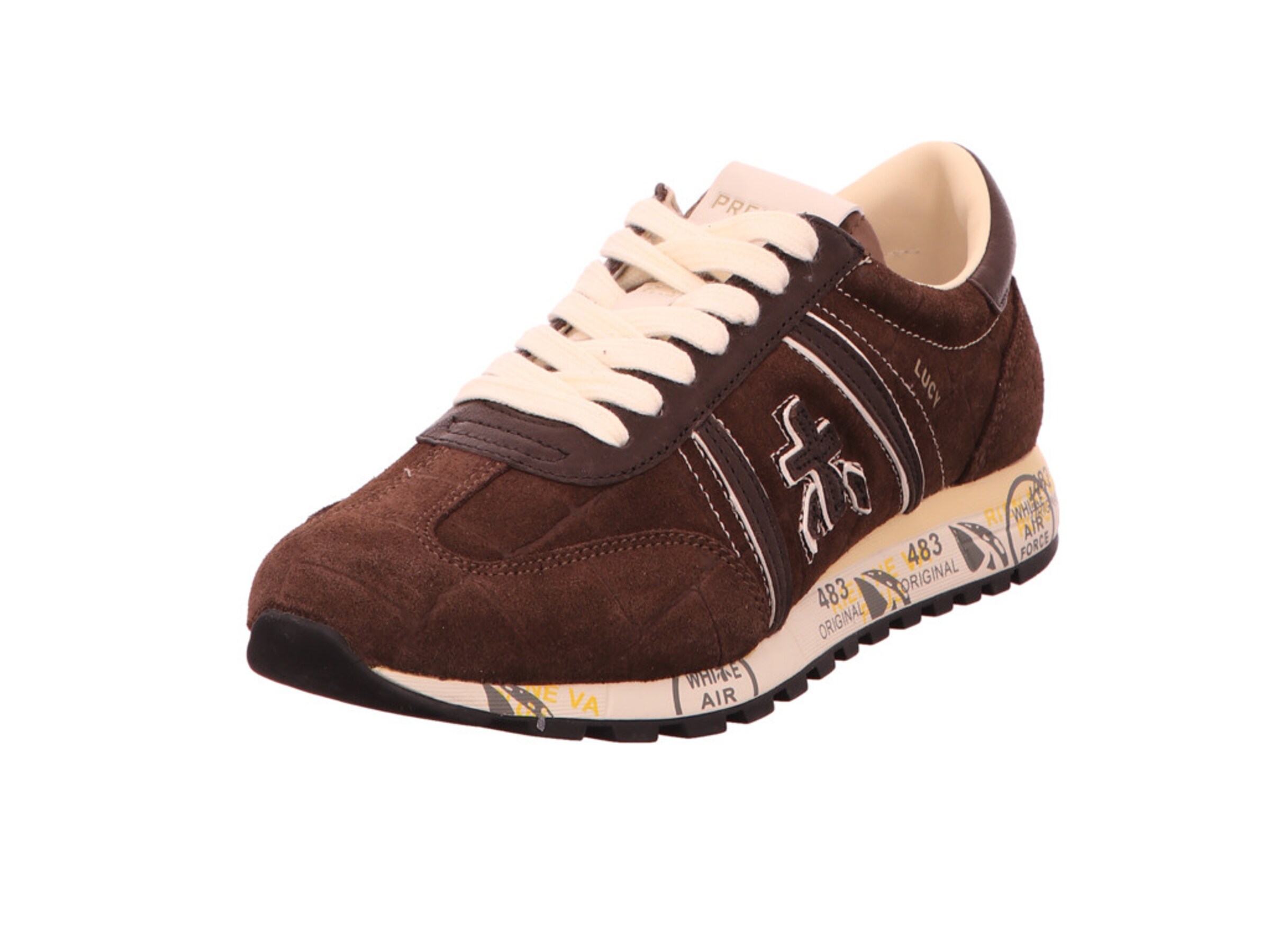 Premiata Sneakers laag in Bruin: voorkant