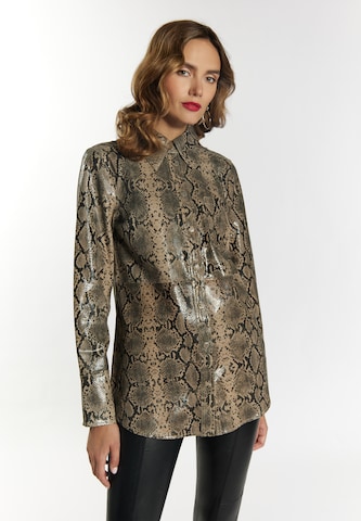 faina Blouse in Beige: voorkant