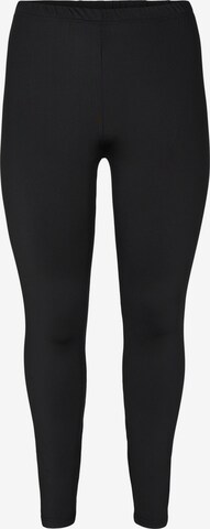 Zizzi Skinny Leggings - fekete: elől