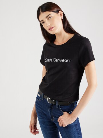 Calvin Klein Jeans Koszulka w kolorze czarny: przód