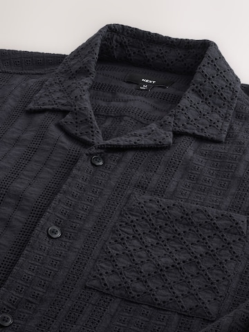Next Regular Fit Hemd in Schwarz