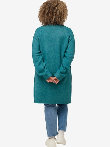 Ulla Popken Strickjacke in Blau