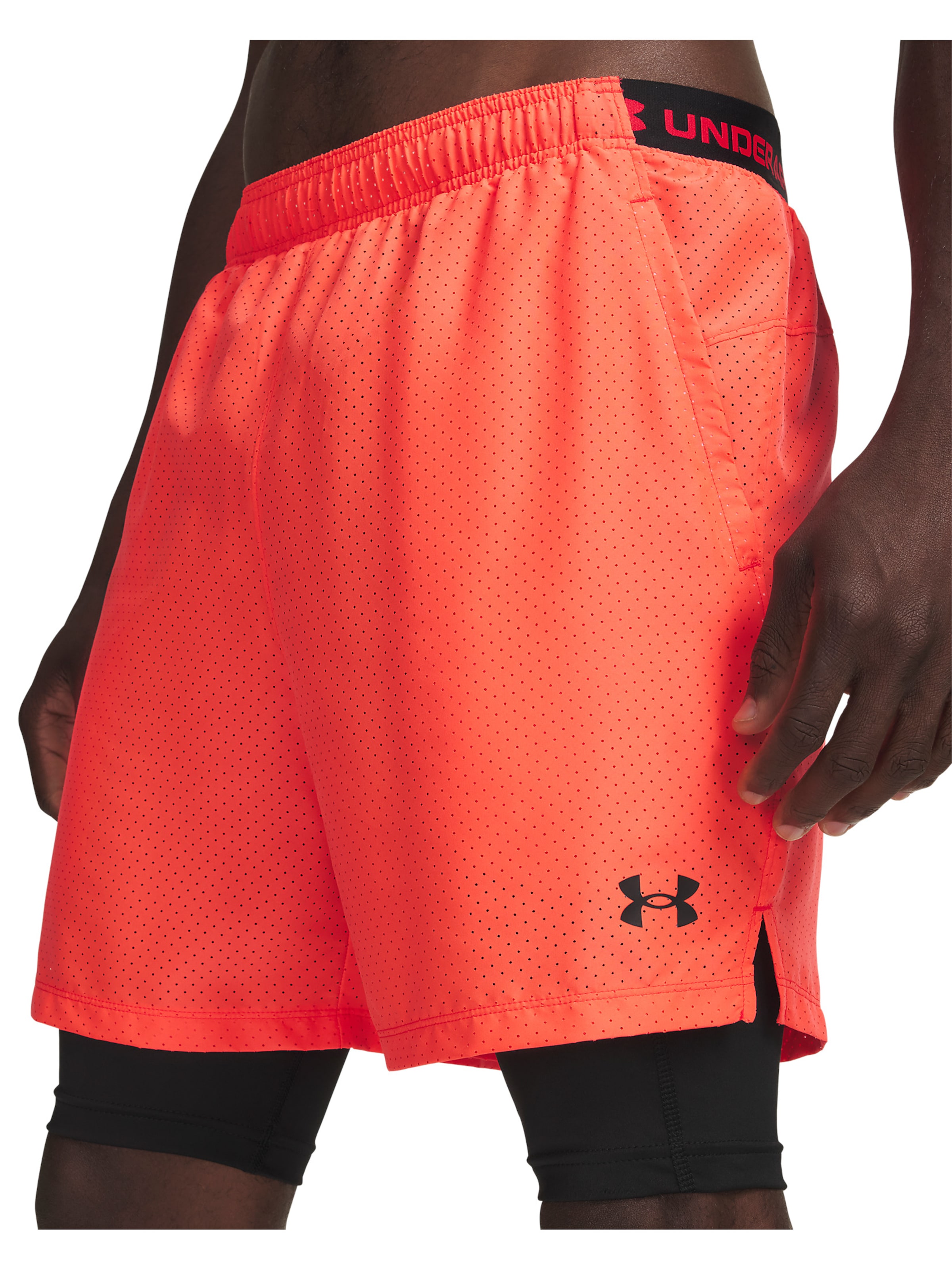 UNDER ARMOUR Regular Sports trousers 'Vanish 2.0' in Red