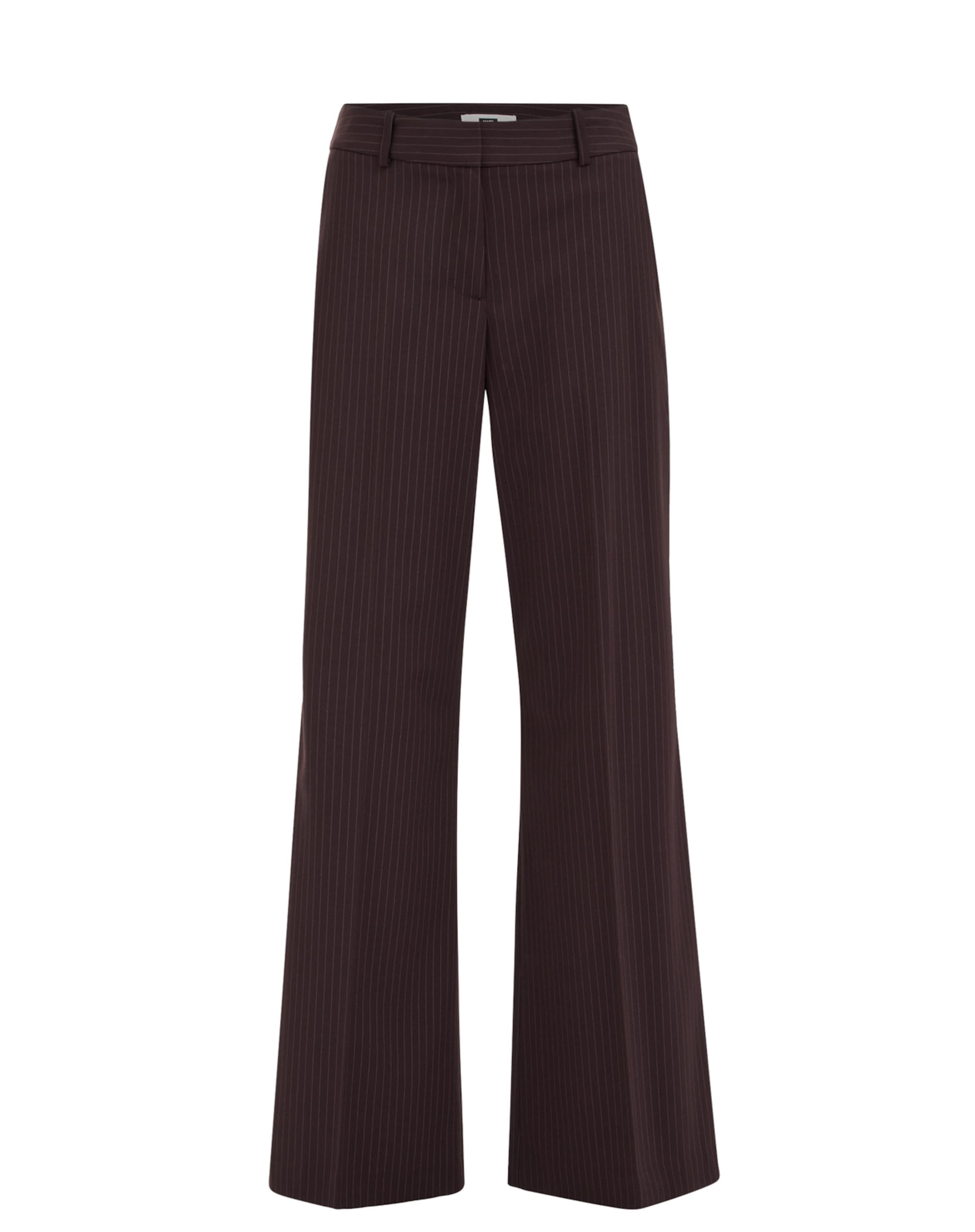Wide leg Pantaloni cu dungă de la WE Fashion pe roșu: față