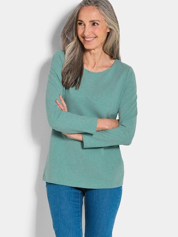 Goldner Shirt in Grün