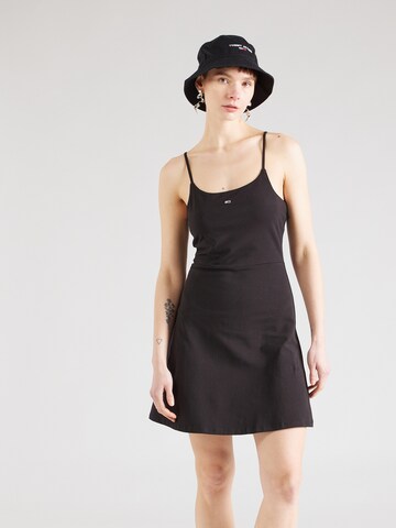 Tommy Jeans - Vestido 'Essential' em preto: frente