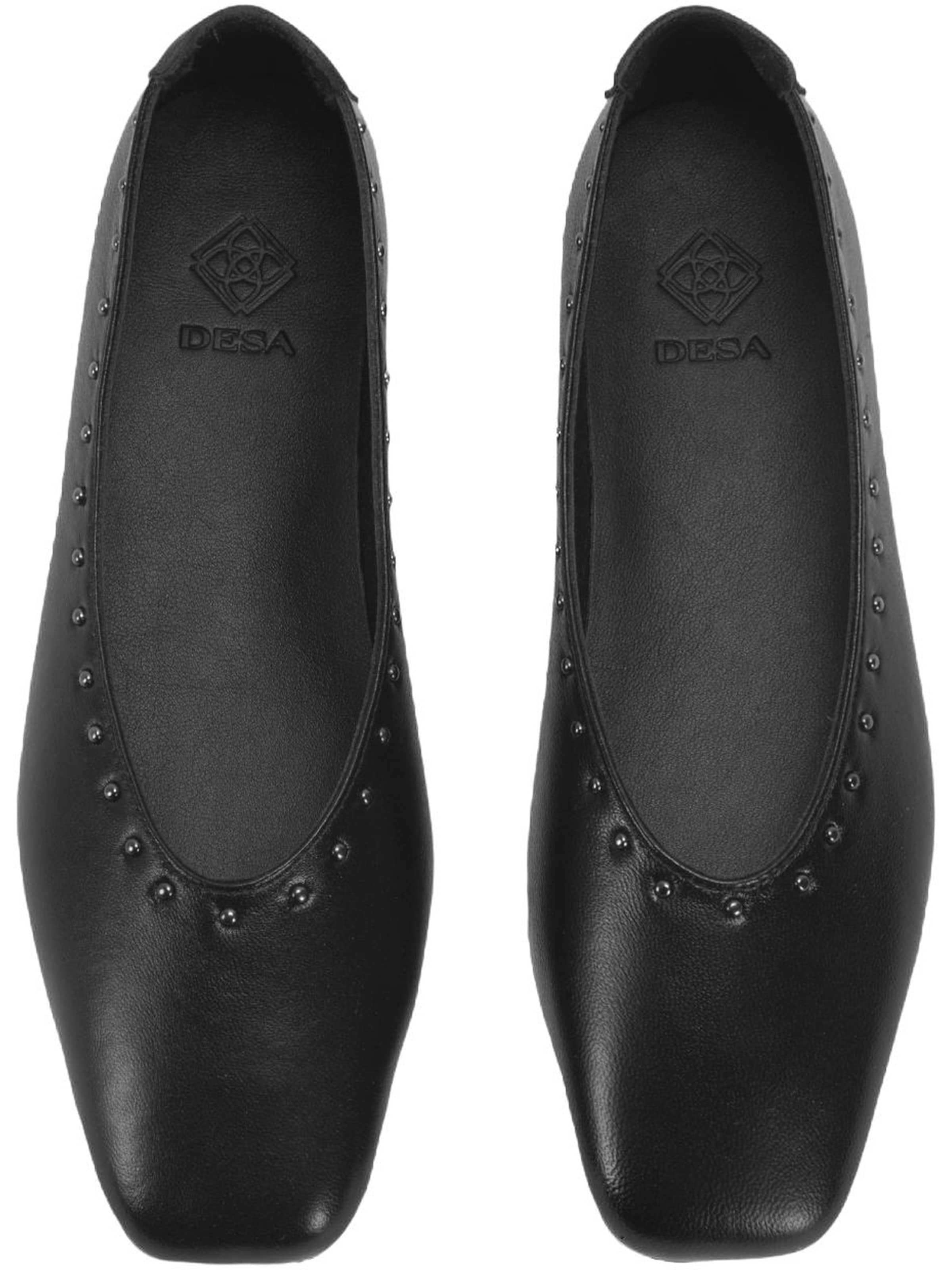 Desa Ballet Flats 'Ballettschuhe' in Black