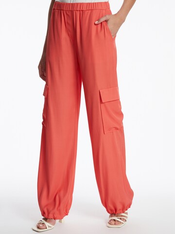 Ana Alcazar Tapered Cargo trousers 'Zapasa' in Red: front