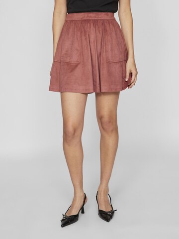 VILA Skirt in Red: front