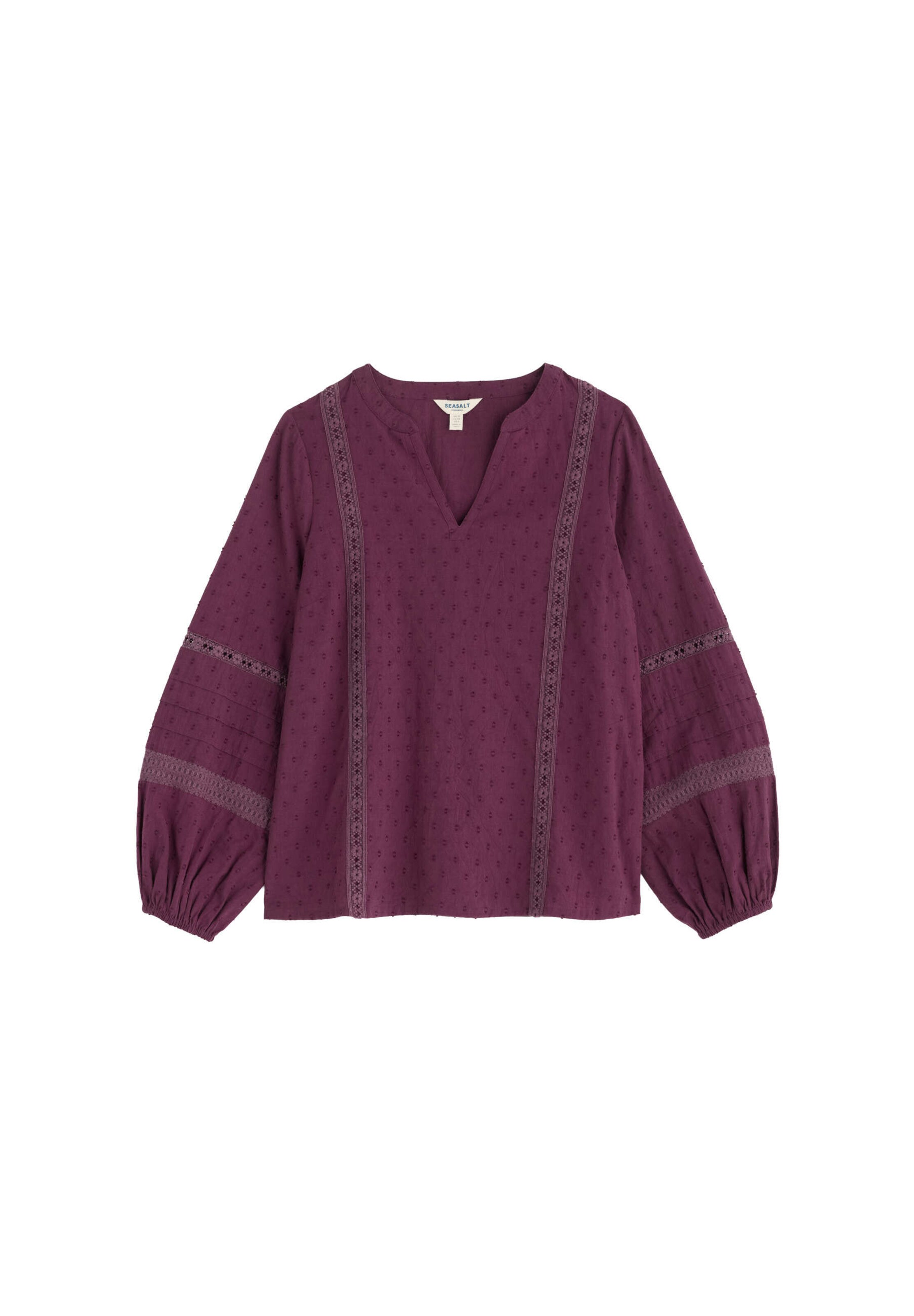 Camicia da donna 'Fountain Grass' di Seasalt Cornwall in lilla: frontale