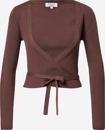 LeGer by Lena Gercke Knit Cardigan 'Nena' in Brown: front