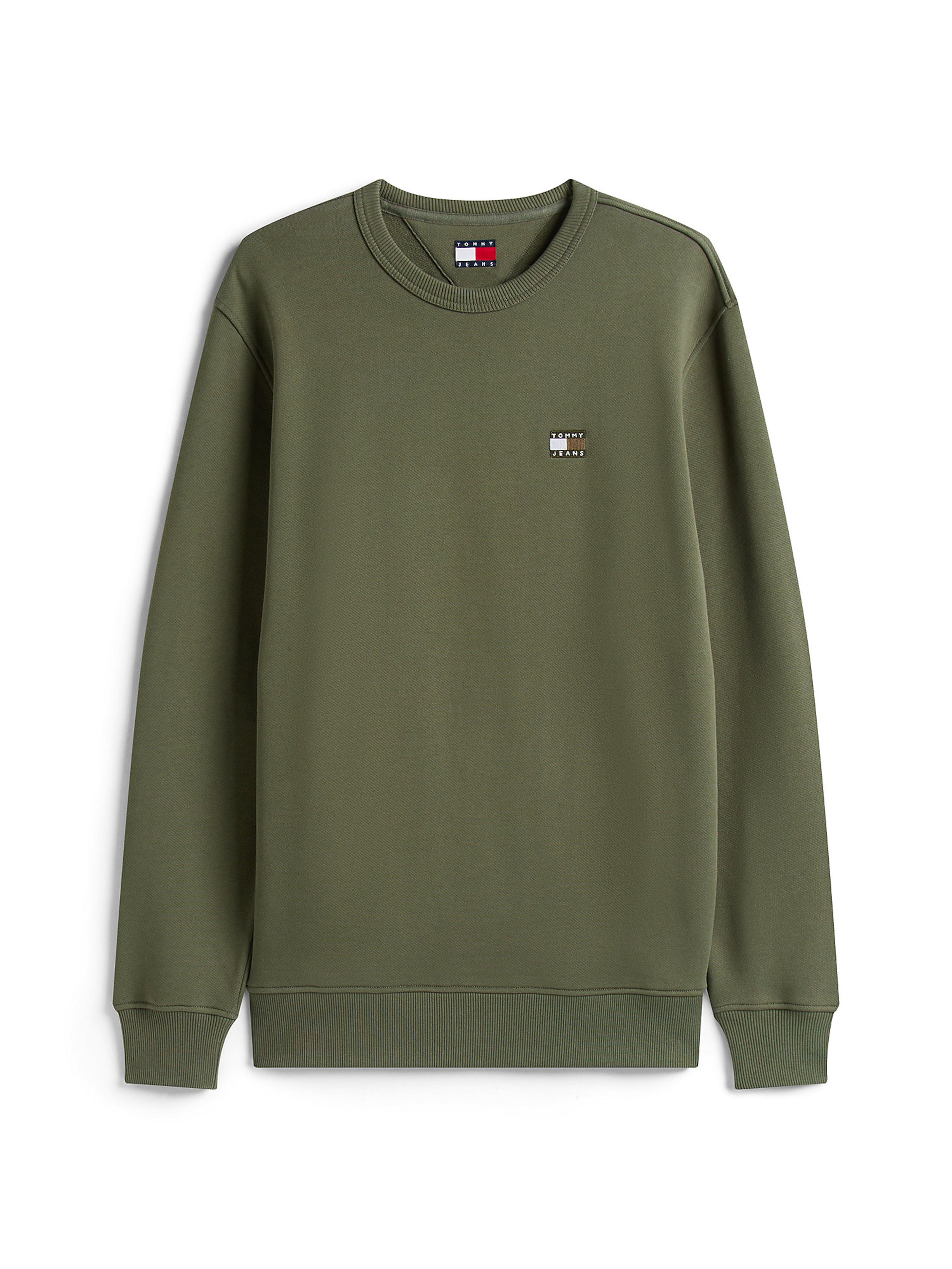 Tommy Jeans Sweatshirt in Green: front