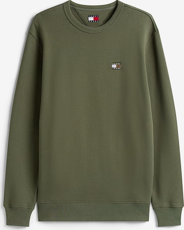 Tommy Jeans Sweatshirt in Groen: voorkant