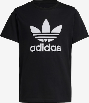 ADIDAS ORIGINALS Shirt 'Adicolor Trefoil' in Black: front