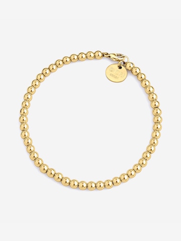 CLASSYANDFABULOUS Jewelry Armband 'CLASSYANDFABULOUS Beaded' in Gold: Vorderseite