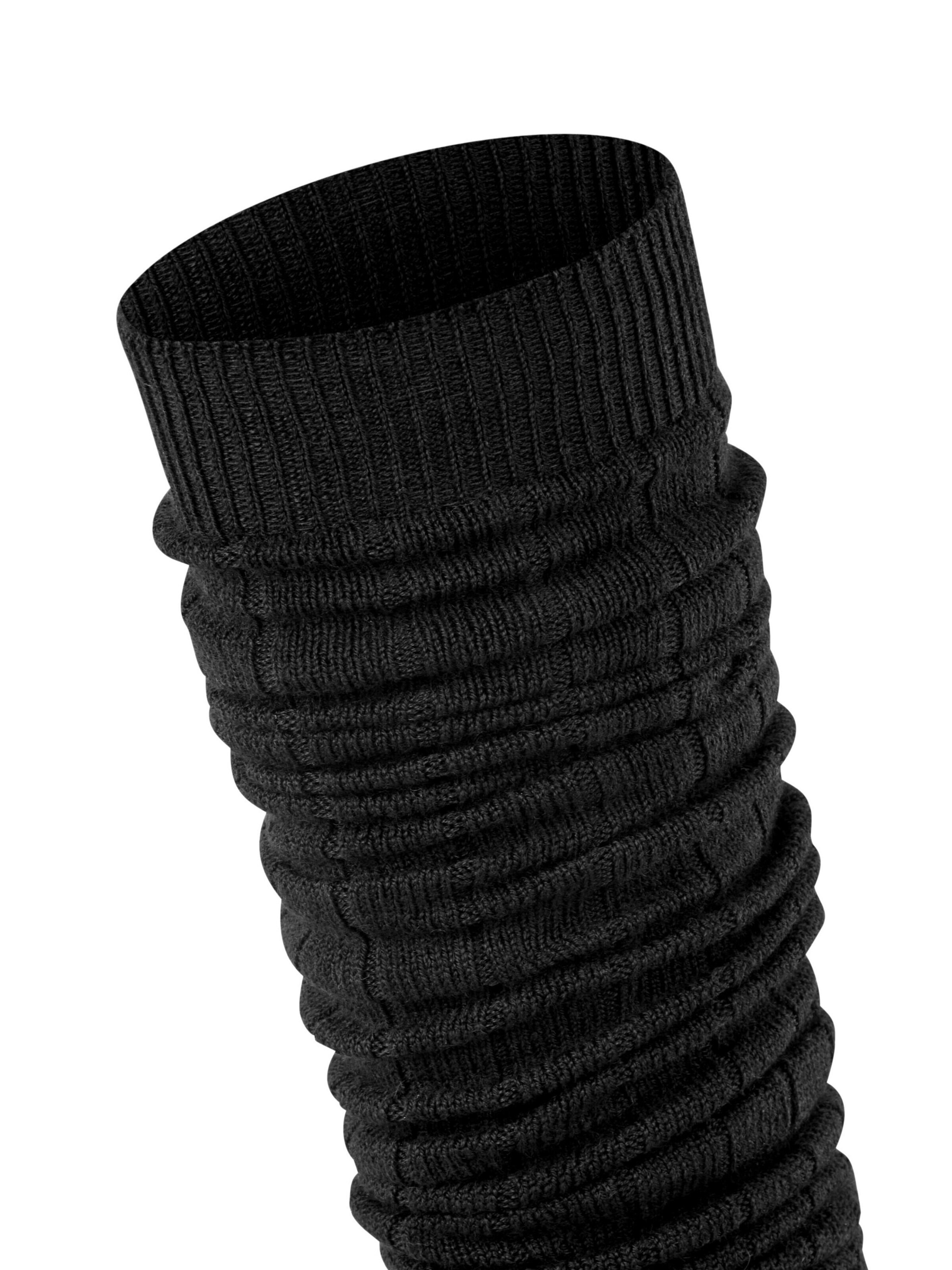 ESPRIT Leg Warmers 'Rib' in Black