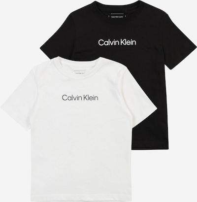 Calvin Klein Jeans Paita 'INSTITUTIONAL' värissä musta / valkoinen, Tuotenäkymä