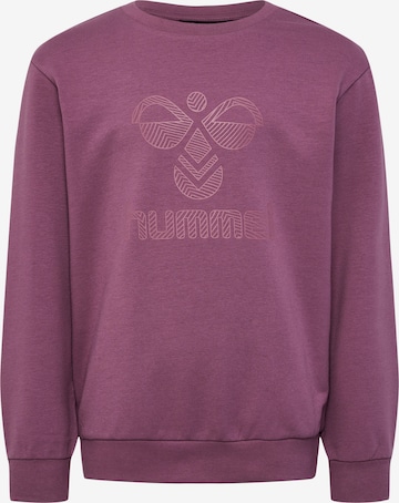 Sweat de sport Hummel en violet : devant