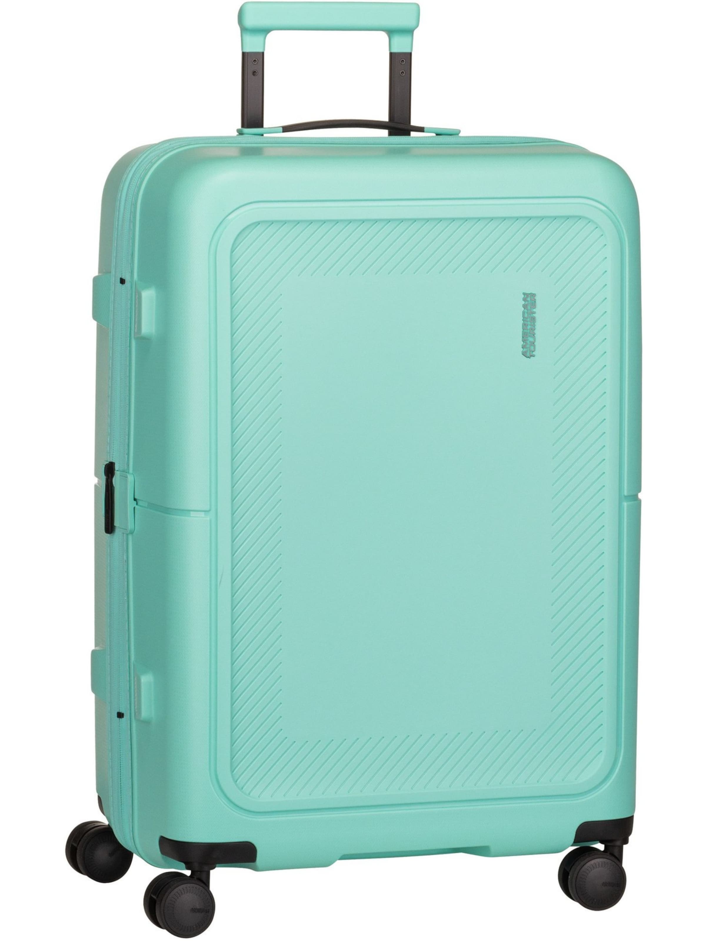 American Tourister Trolley 'Dashpop Spinner 67 EXP' in Grün: Vorderseite
