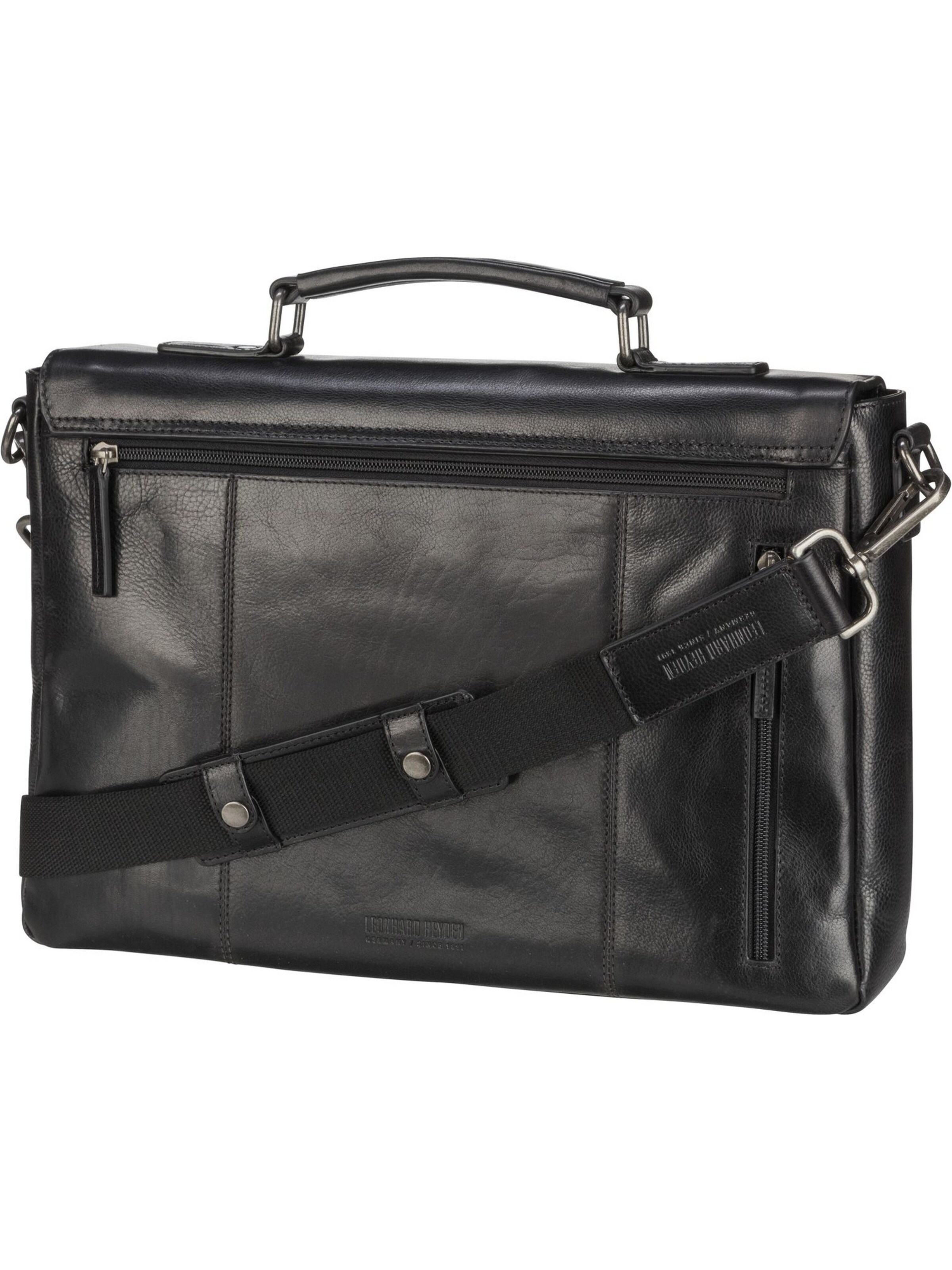 LEONHARD HEYDEN Document Bag in Black