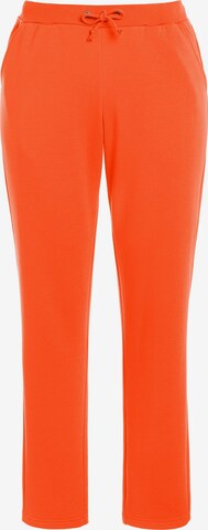 Ulla Popken Regular Broek in Oranje: voorkant