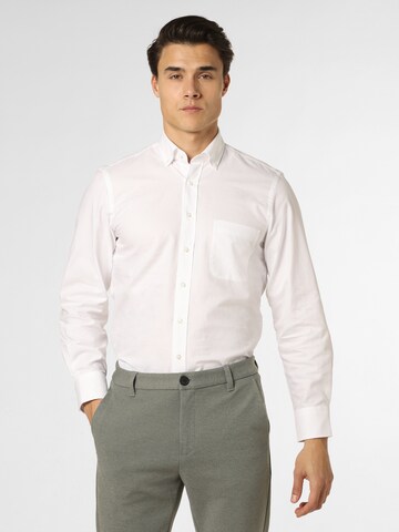 Andrew James Regular Fit Hemd in Weiß: Vorderseite
