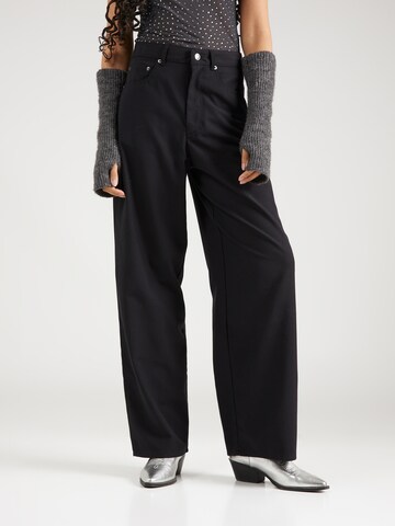 WEEKDAY Loose fit Pants 'Juun' in Black: front