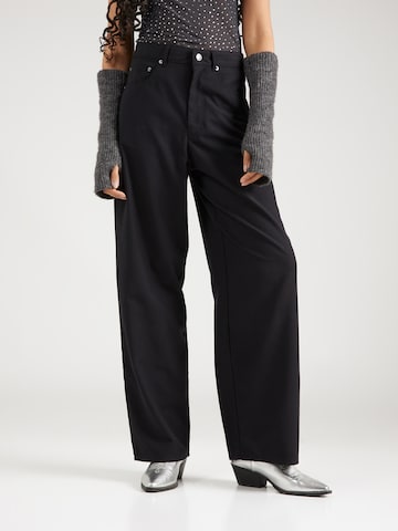 WEEKDAY Loose fit Pants 'Juun' in Black: front