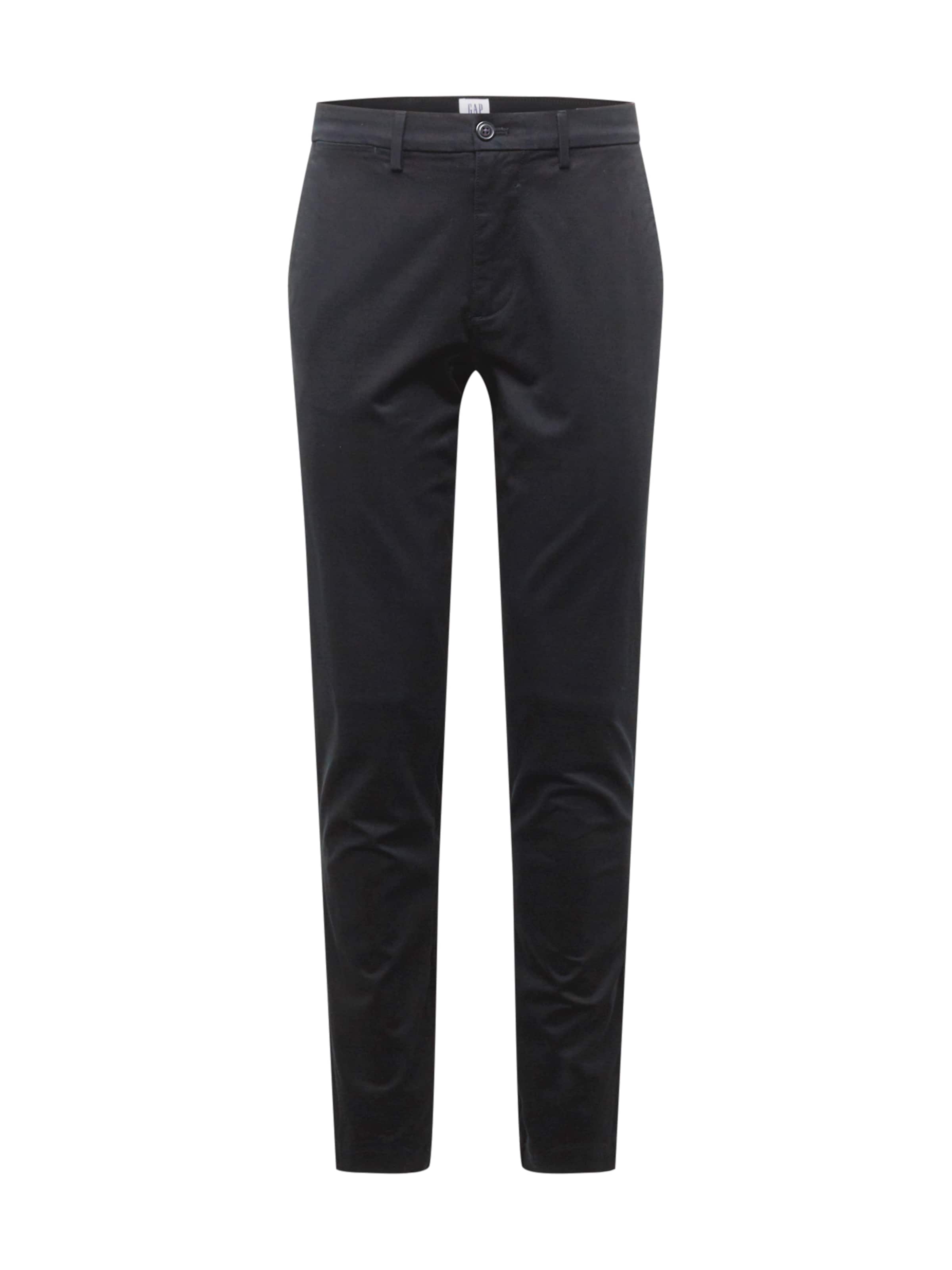 Skinny Pantaloni eleganți 'V-ESSENTIAL' de la GAP pe negru: față