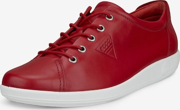 ECCO Athletic Lace-Up Shoes in Red: front