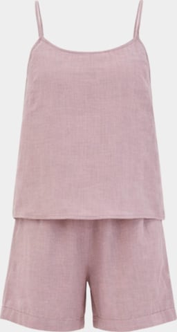 rožinė AmourLinen Pižama 'Night Owl': priekis