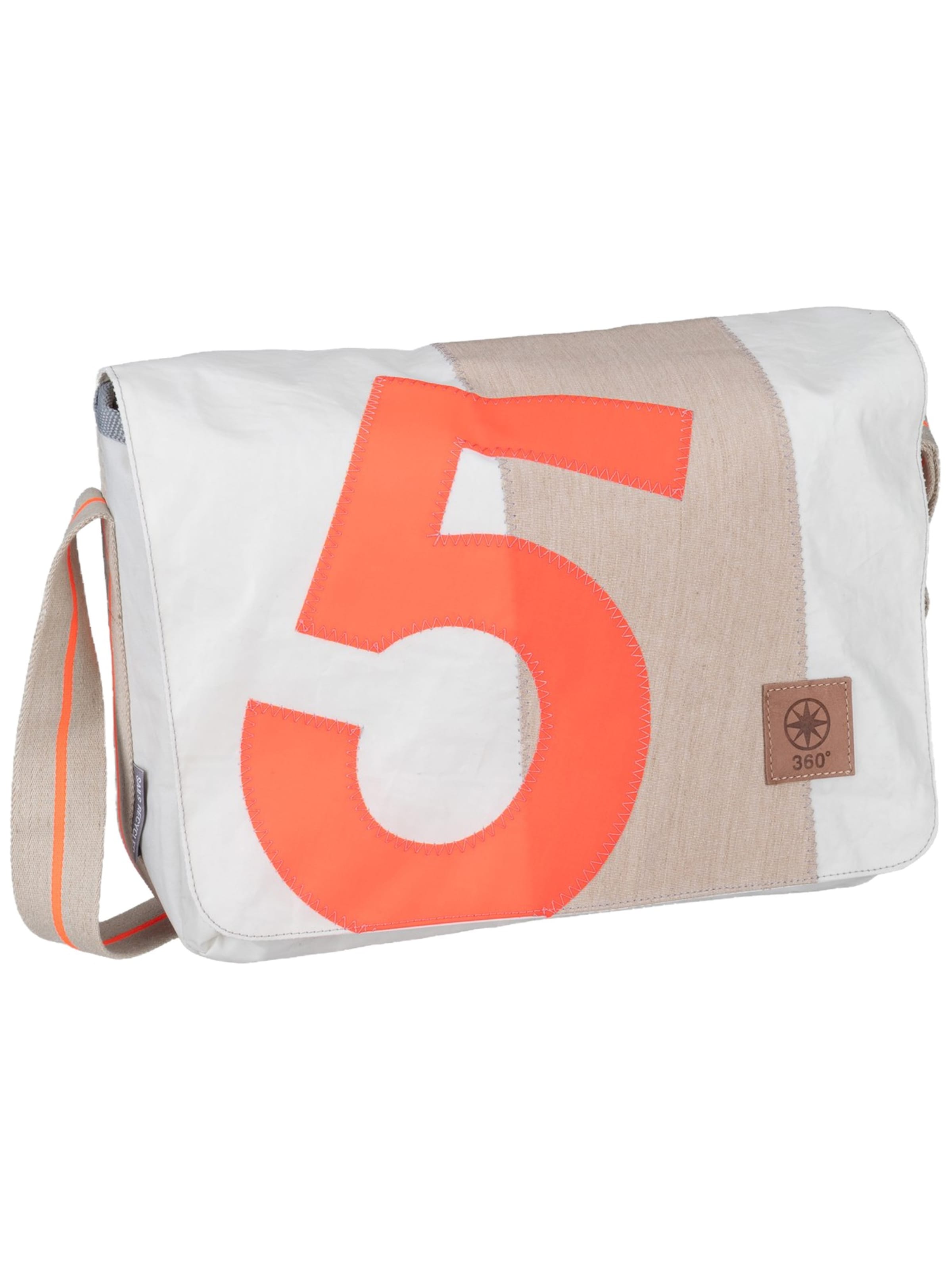 360 Grad Crossbody Bag ' Barkasse Mini ' in White: front