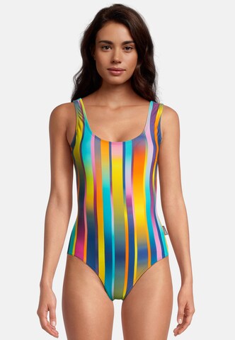 BECO the world of aquasports Swimsuit 'Summer Stripes' in Mixed colors: front