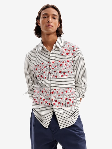 Desigual - Regular Fit Camisa em branco: frente