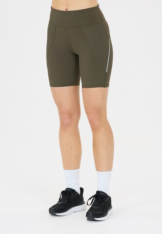 ENDURANCE Skinny Sports trousers 'Talori' in Green: front