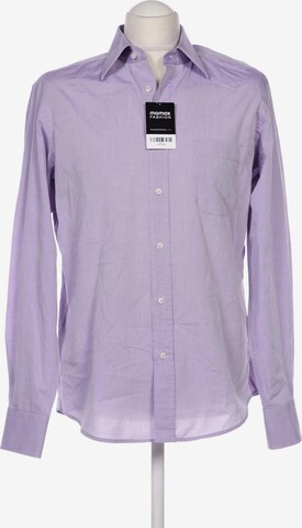BOSS Button Up Shirt in M in Purple: front
