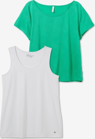 SHEEGO Funksjonsskjorte i grønn: forside