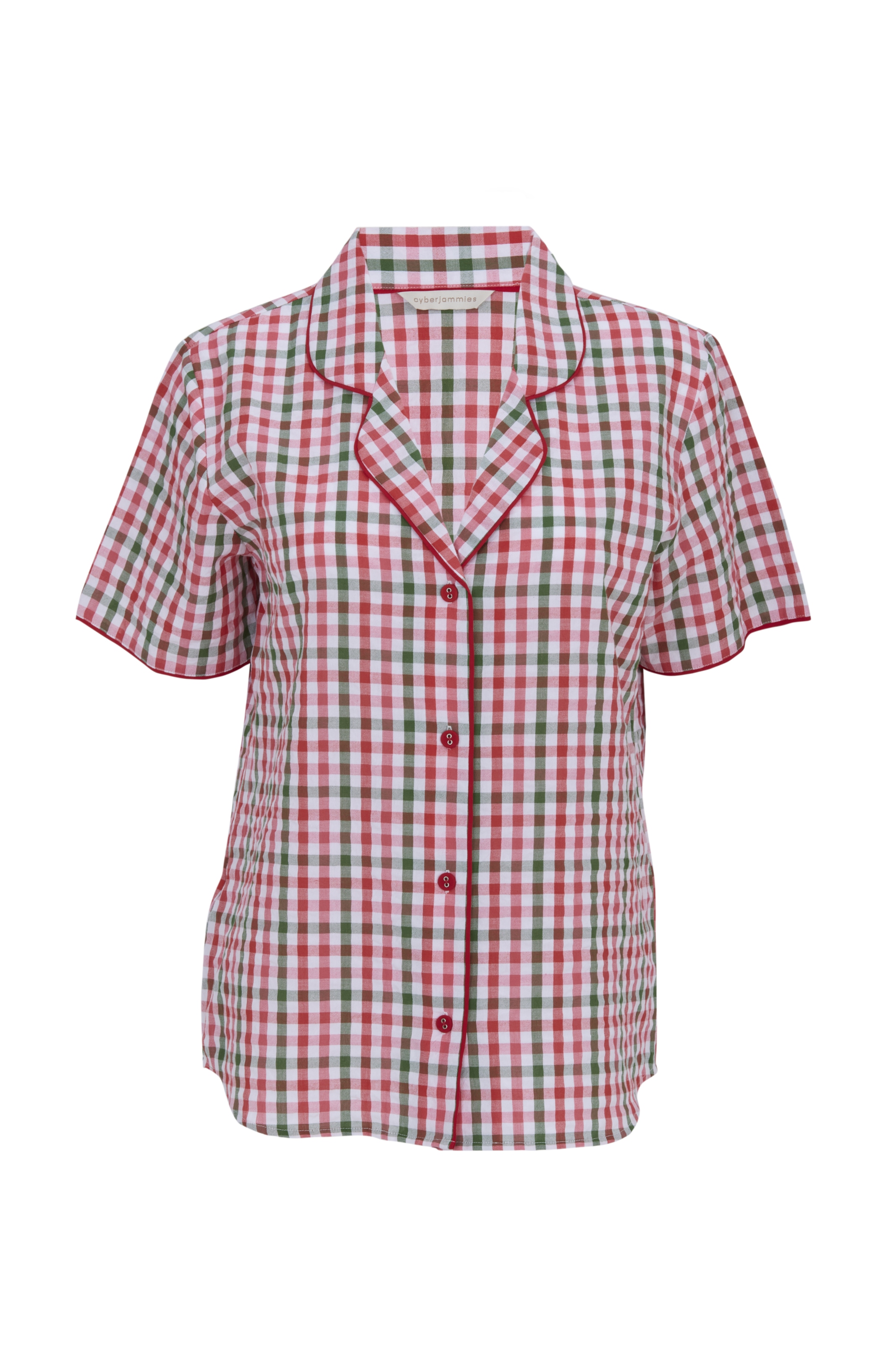 Cyberjammies Slaapshirt 'Tara' in Rood: voorkant