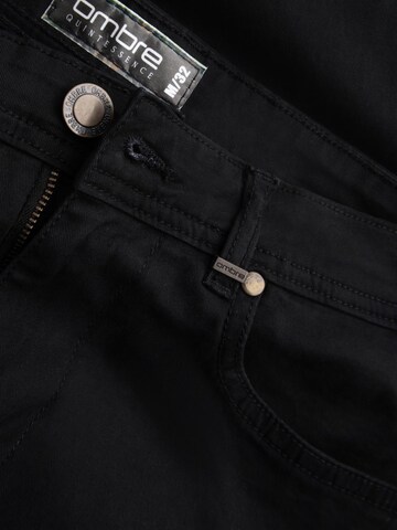 Ombre Slimfit Chino in Zwart