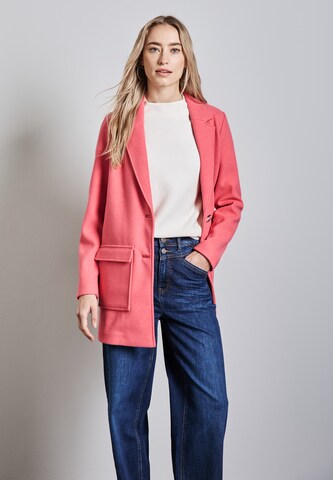 STREET ONE Between-Seasons Coat in Pink: front